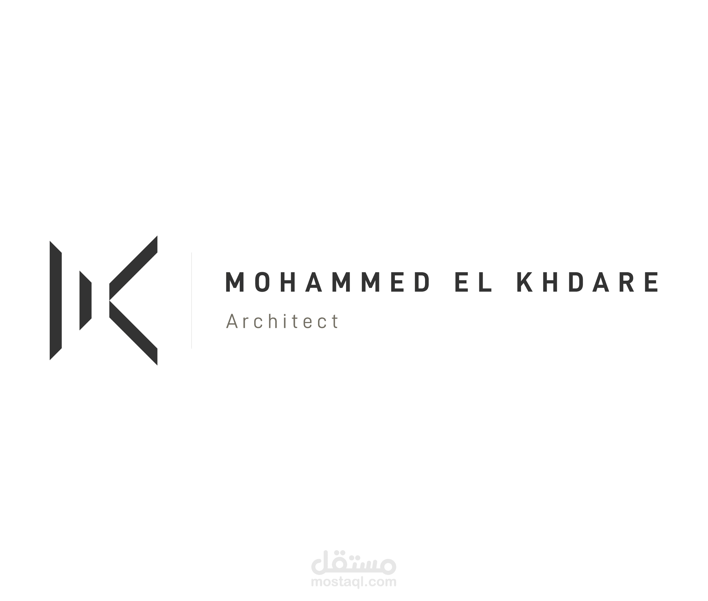 لوغو لمهندس معماري