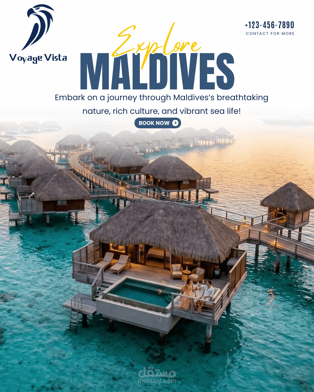 تصميم بوستات سوشيال ميديا لوكالة سفر وسياحة | Travel Agency Social Media Designs