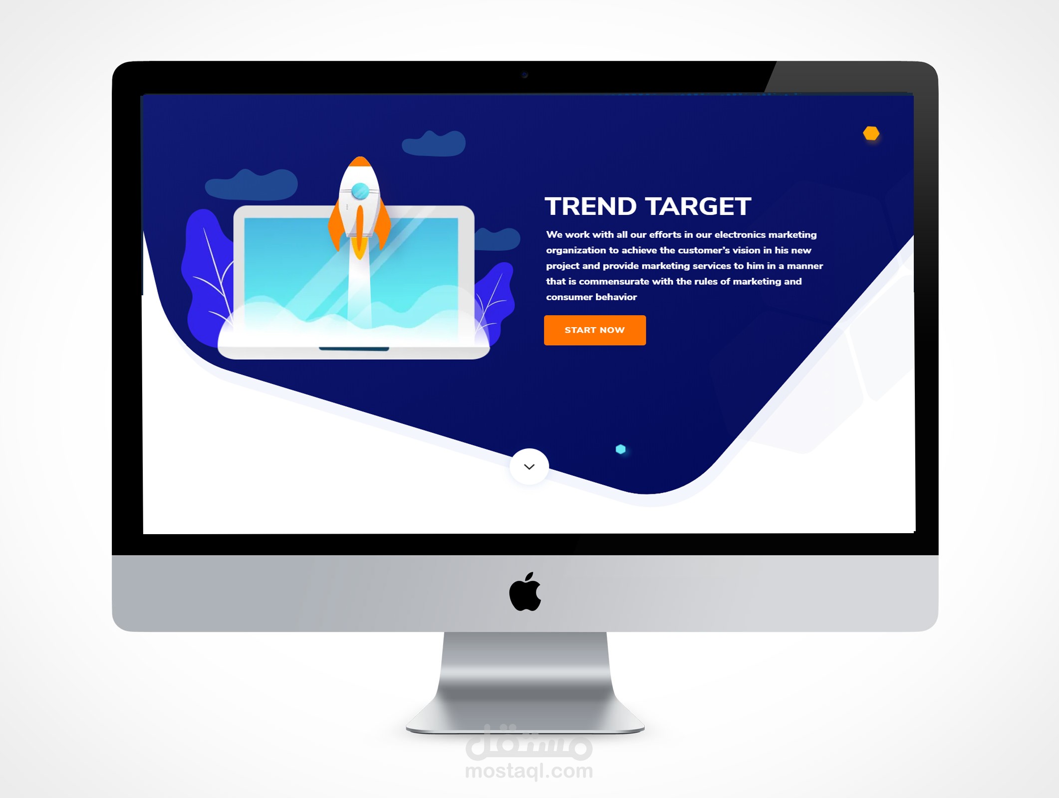 تصميم موقع TRENDNTARGET لتقديم خدمه باقات السوشل مديا والتسويق الالكتروني