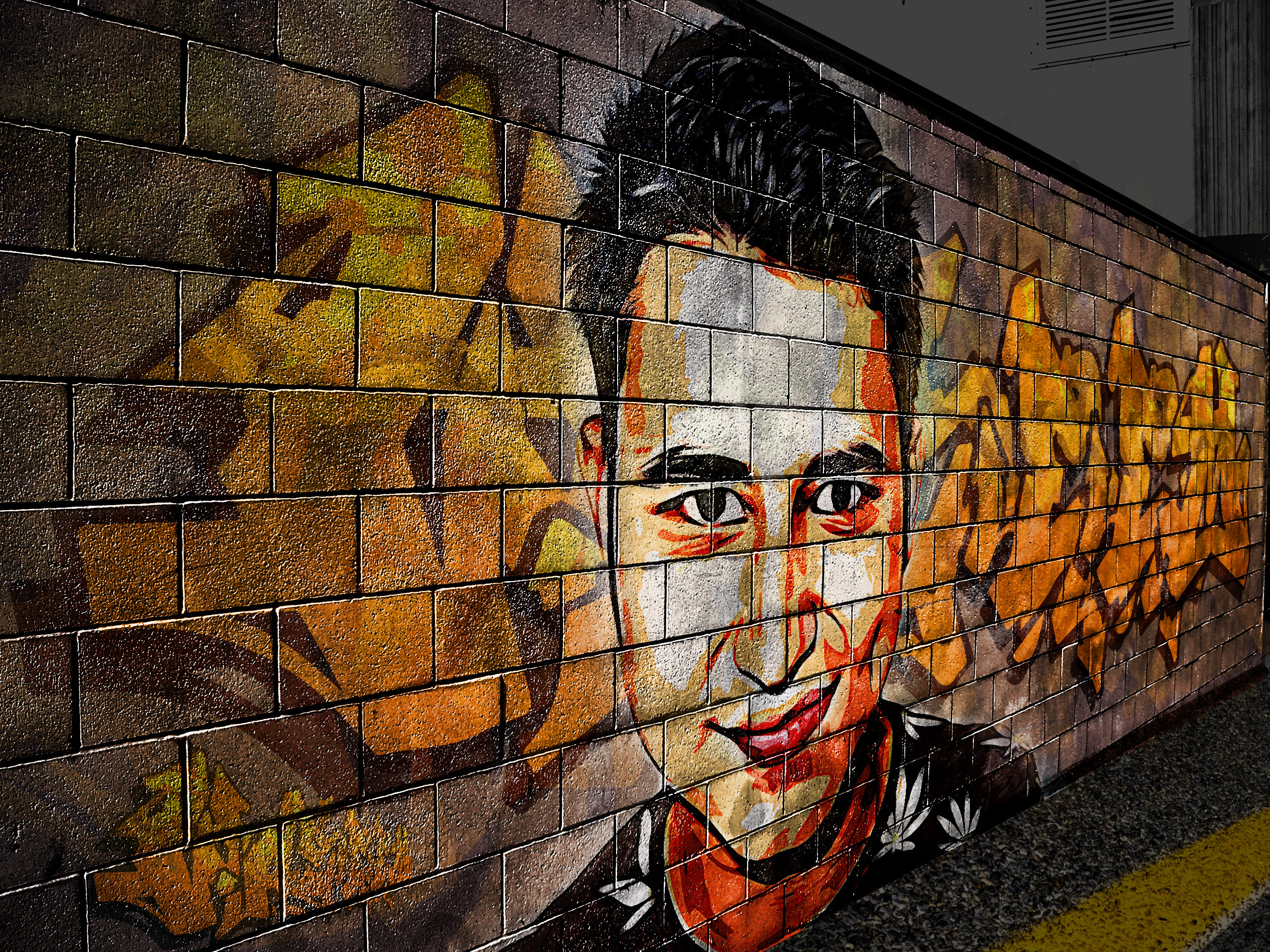 كرافيتي مبخوخ على جدار