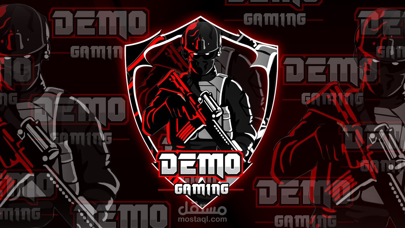 تصميم لوجو وبانر احترافي للألعاب والستريمنج