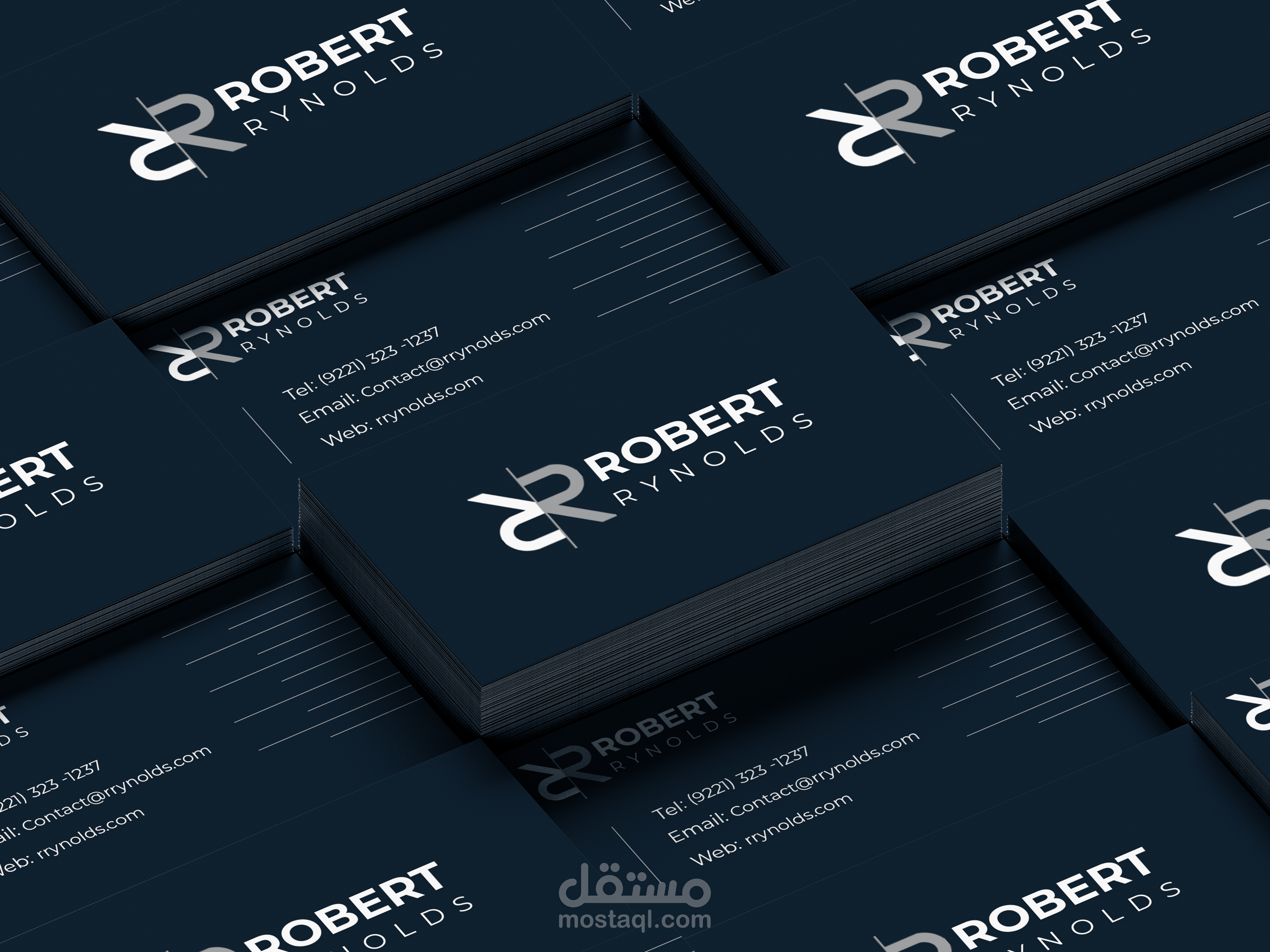 تصميم شعار +بزنس كارت