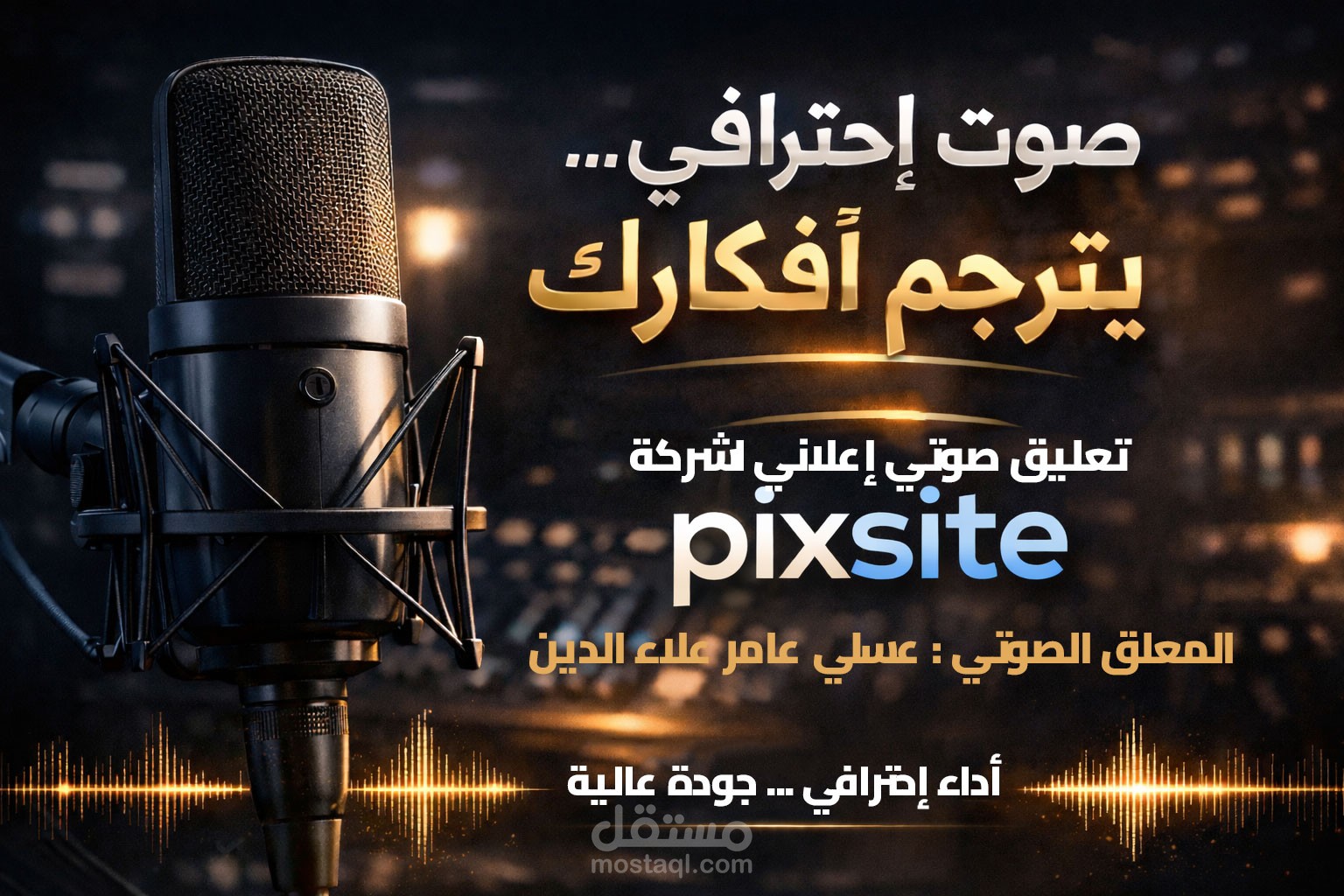 تعليق صوتي إعلاني لشركة pixsite
