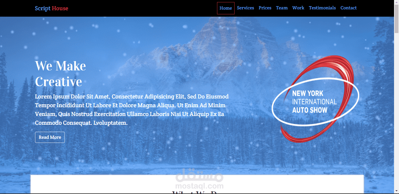 أول موقع بسيط من أعمالي