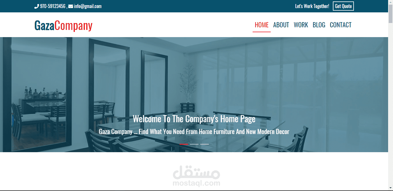 موقع شركة غزة باللغة الإنجليزية