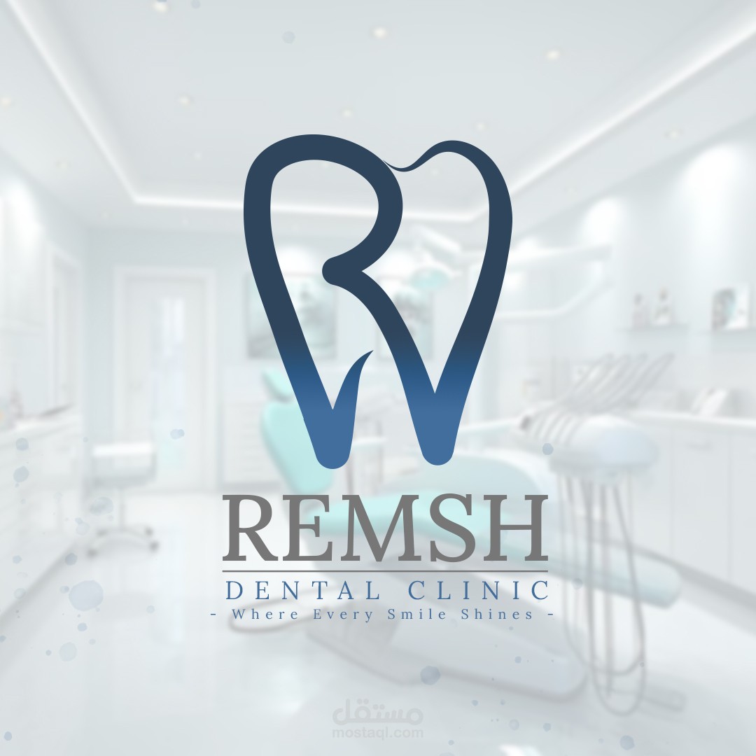 هويه بصريه كامله لـ REMSH DENTAL CLINIC