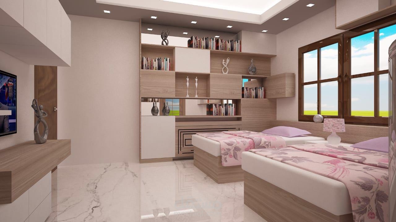 تصميم غرفة نوم أطفال - بنات