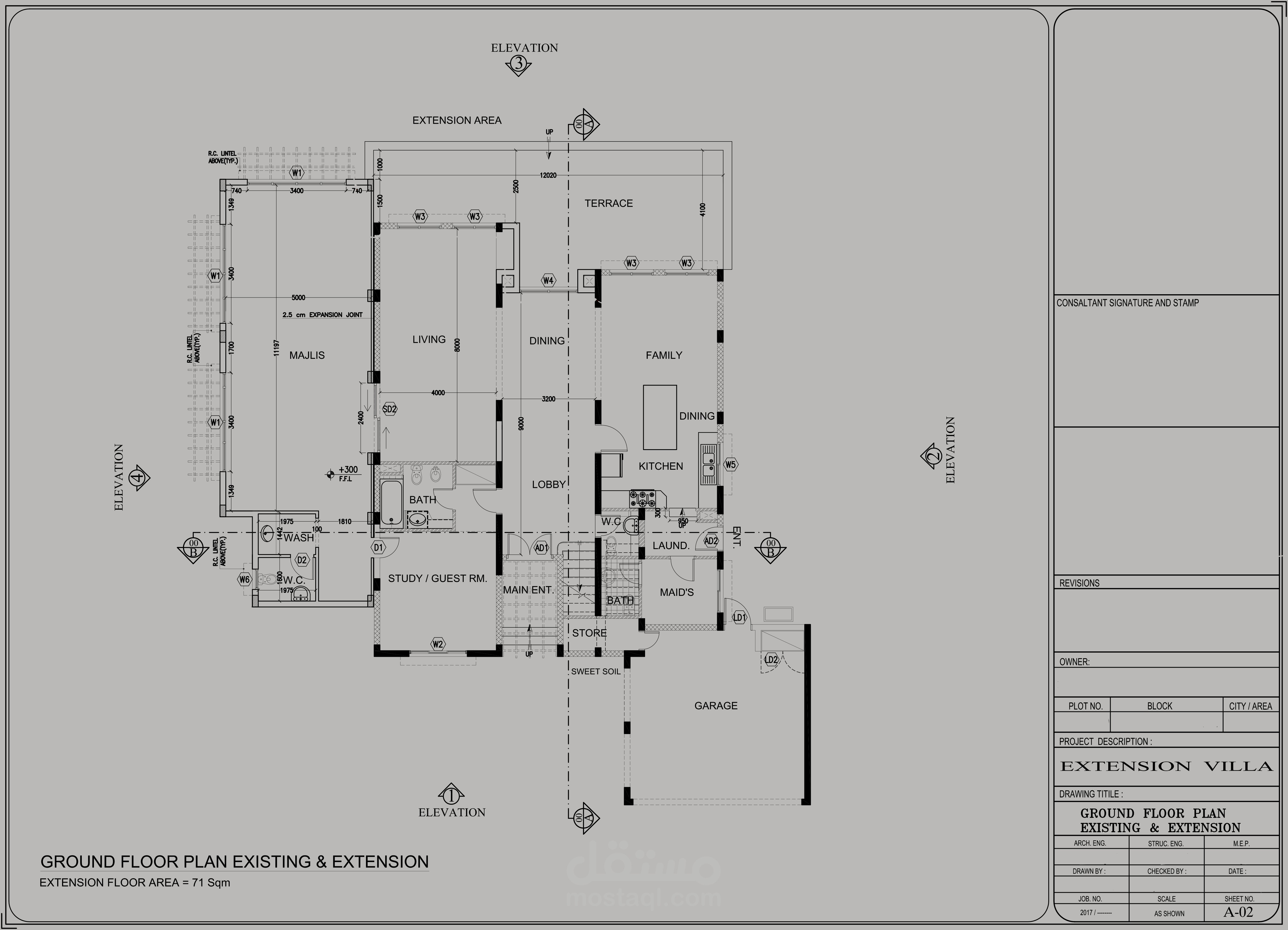 تصميم معماري لفيلا