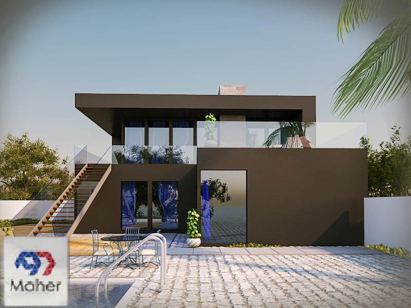 تصميم خارجي لفيلا موردن