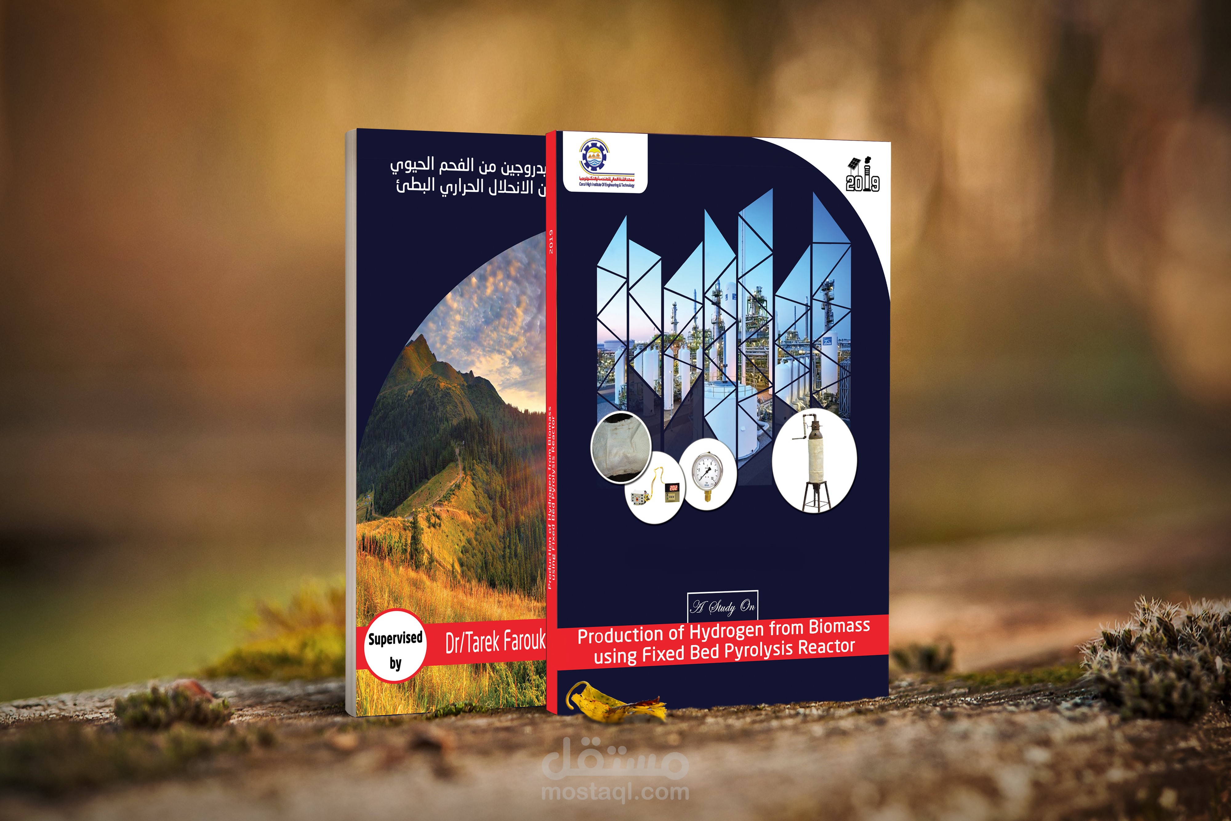 غلاف لكتاب مشروع تخرج