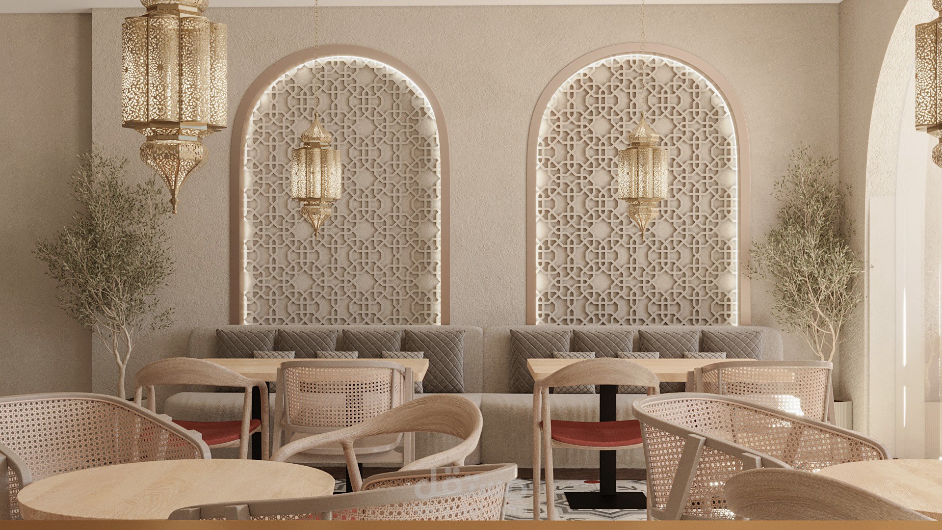 كافيه على الطراز العربي