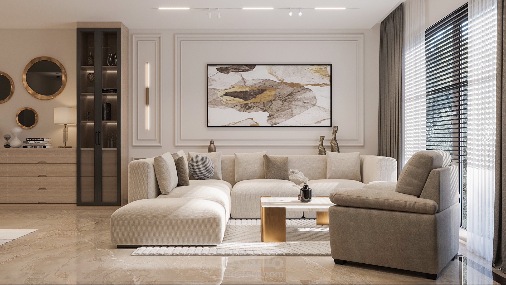 تصميم شقة بمساحة صغيرة