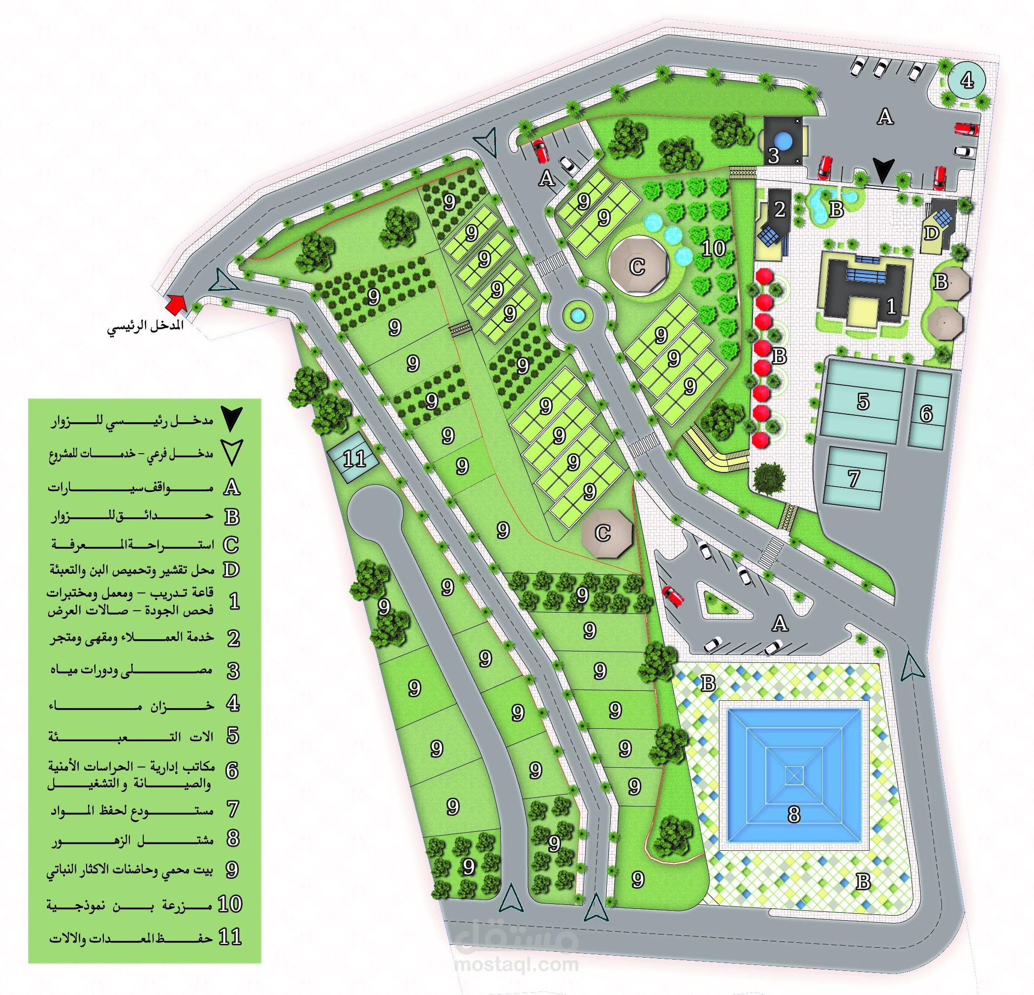 تصميم مزرعة سياحية