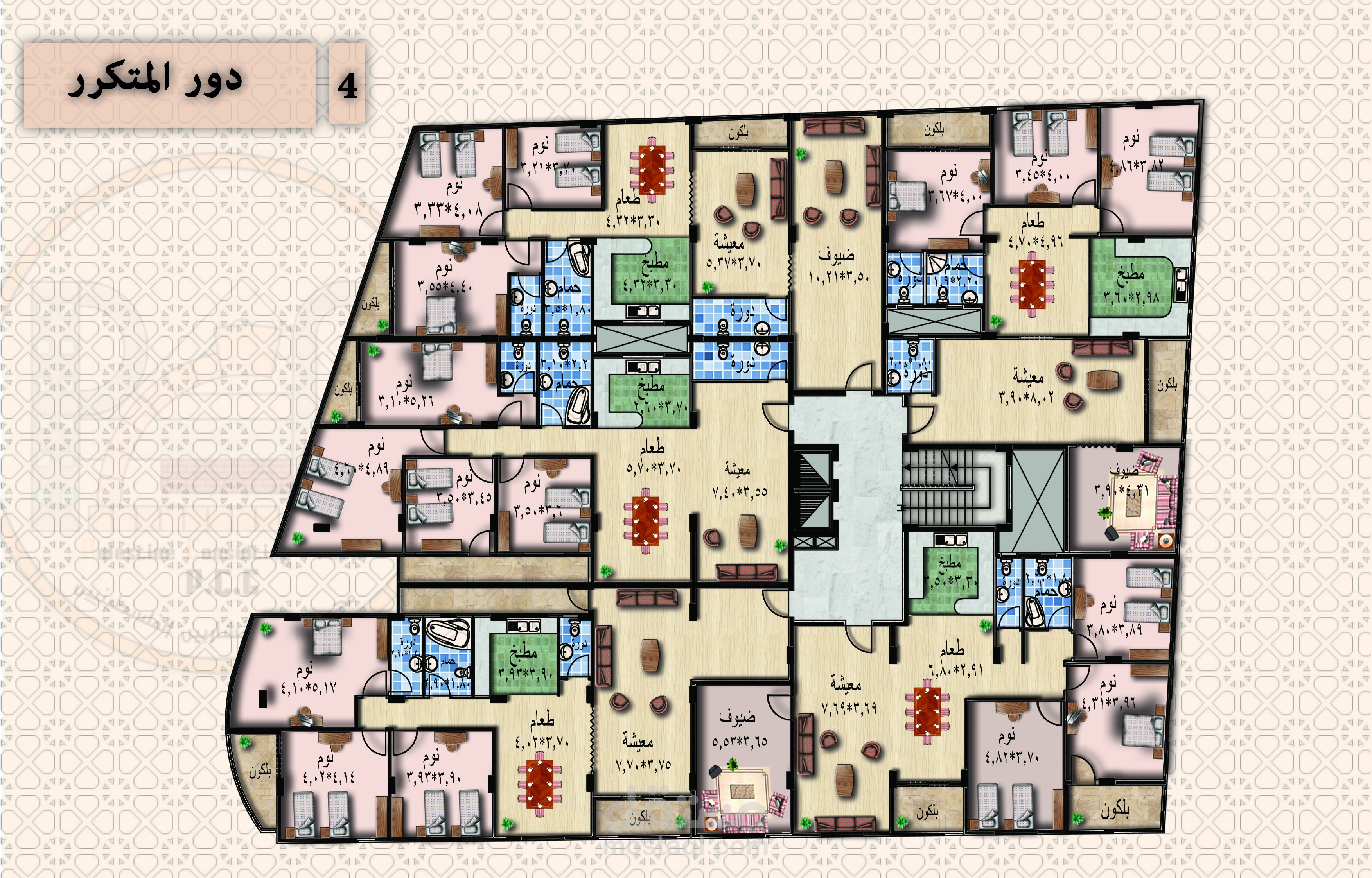 تصميم عمارة (تجاري - سكني)