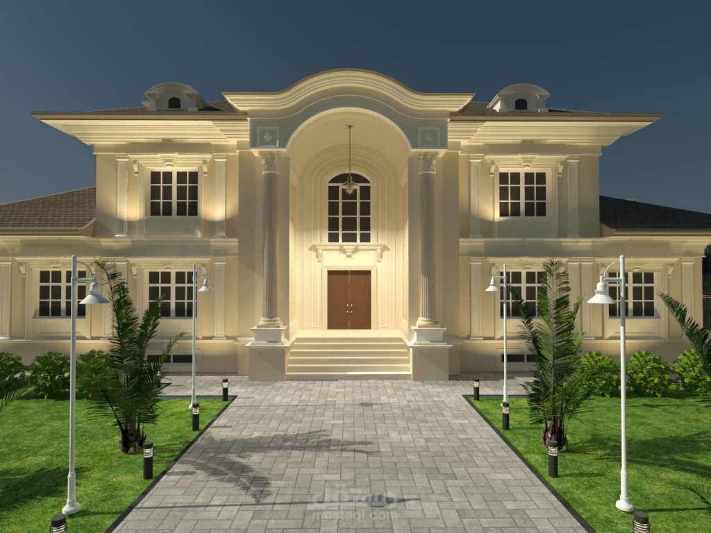 تصميم متكامل فيلا كلاسيك ..