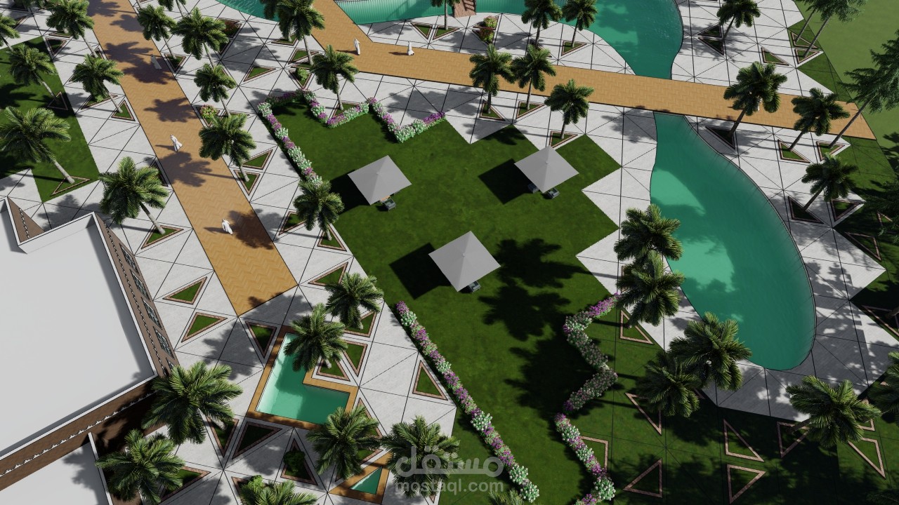 تصميم منتجع سياحي (تراثي) - المملكة العربية السعودية