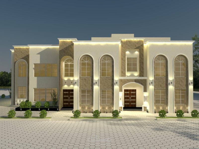 تصميم واجهات فيلا نيوكلاسيك - المملكة العربية السعودية