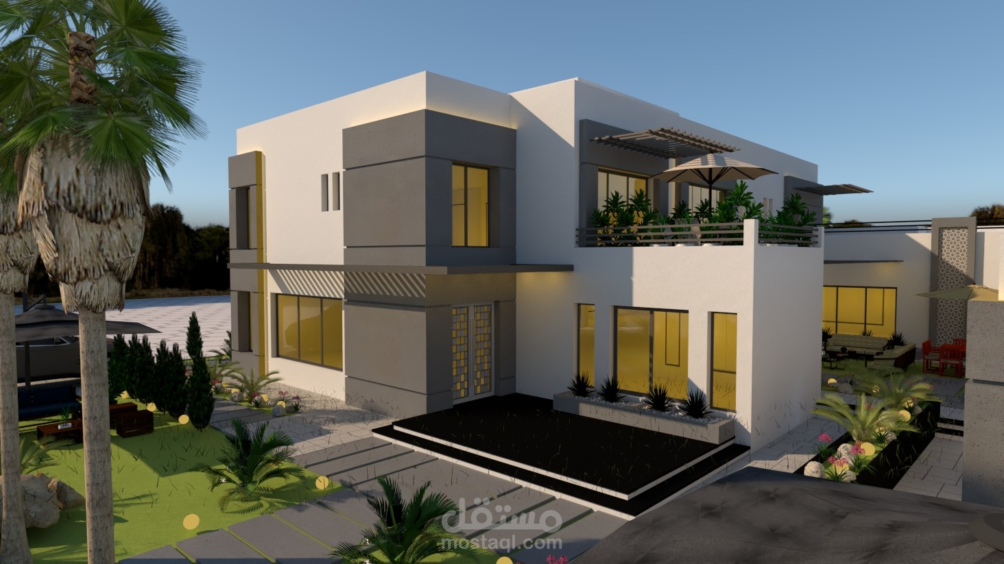 تصميم فيلا مودرن - المملكة العربية السعودية