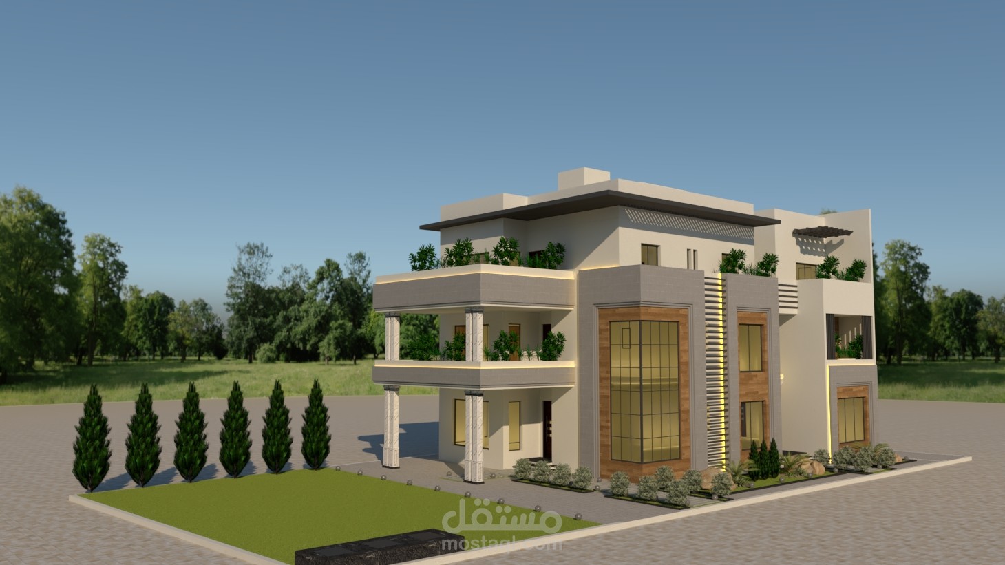 تصميم فيلا اقتصادية - أبها