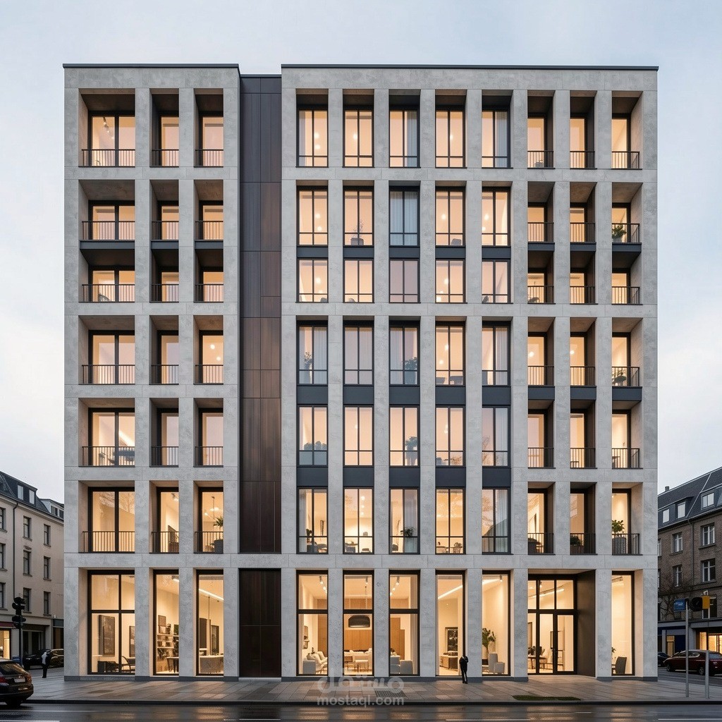 تصميم عمارة ادارية - مكاتب