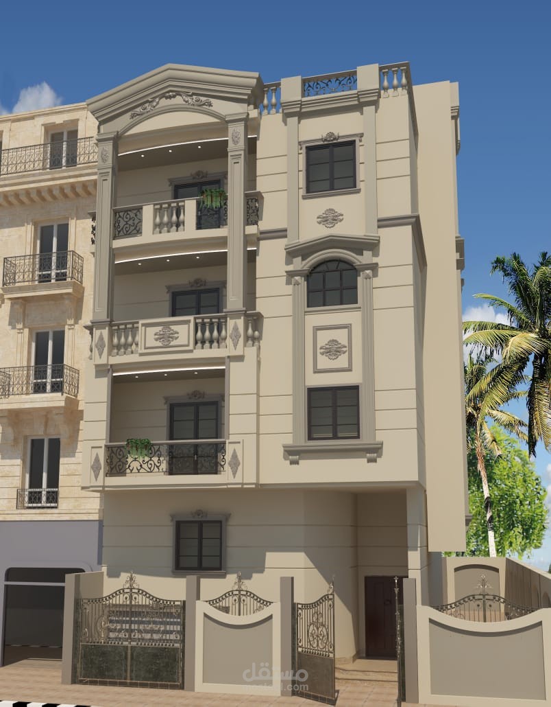 تصميم واجهات وبلانات معماري