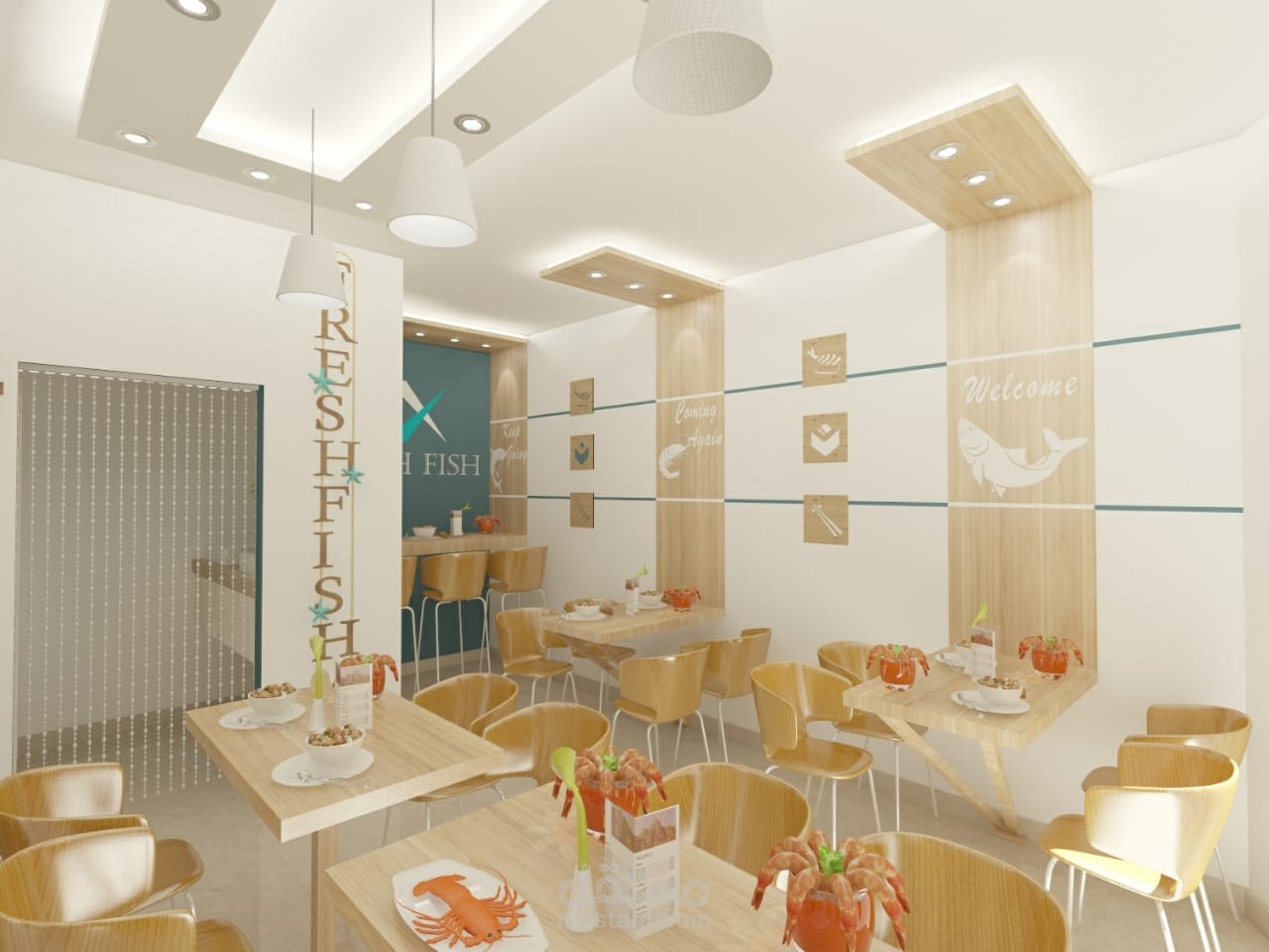تصميم مطعم