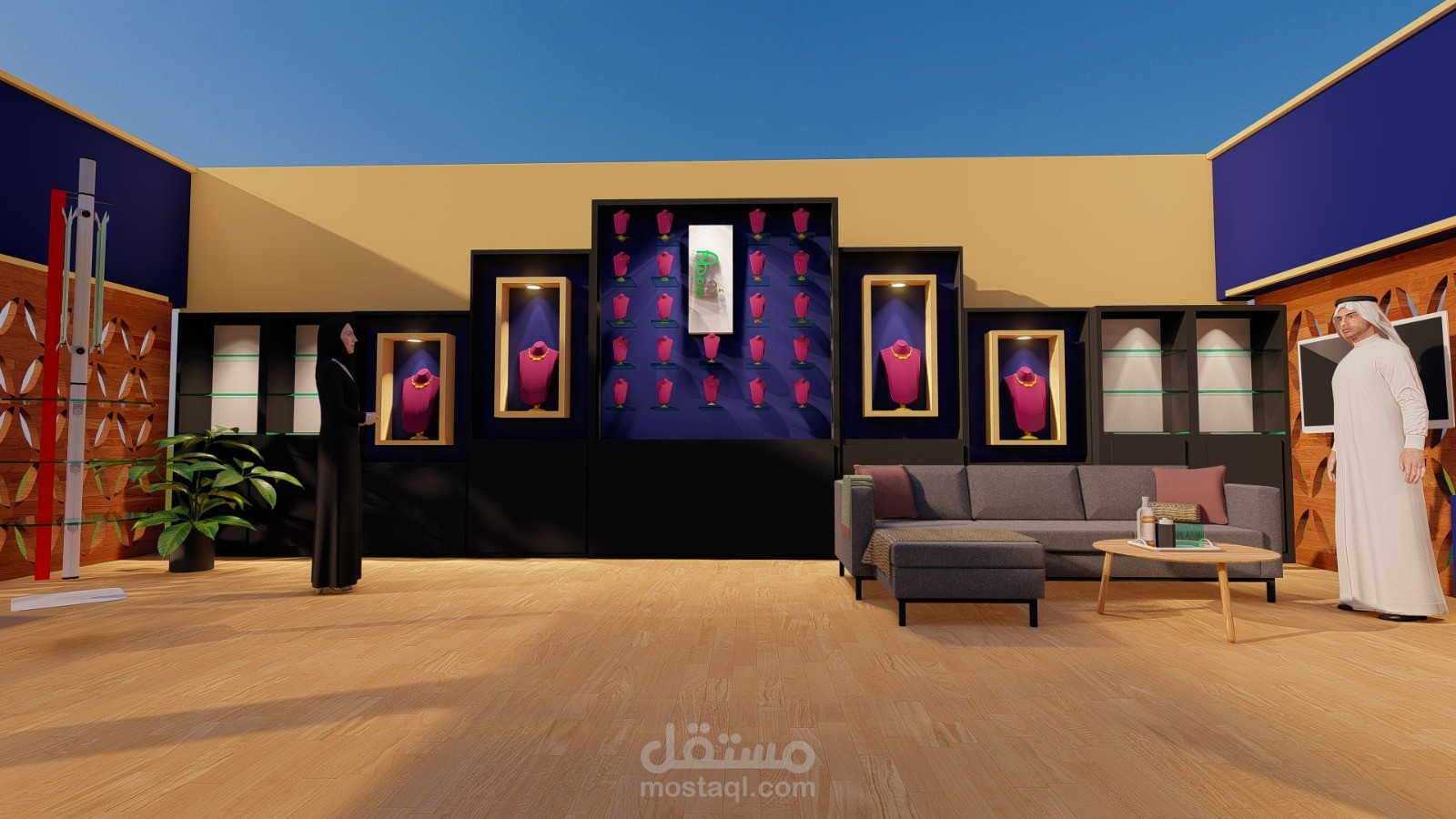 تصميم بوث مجوهرات