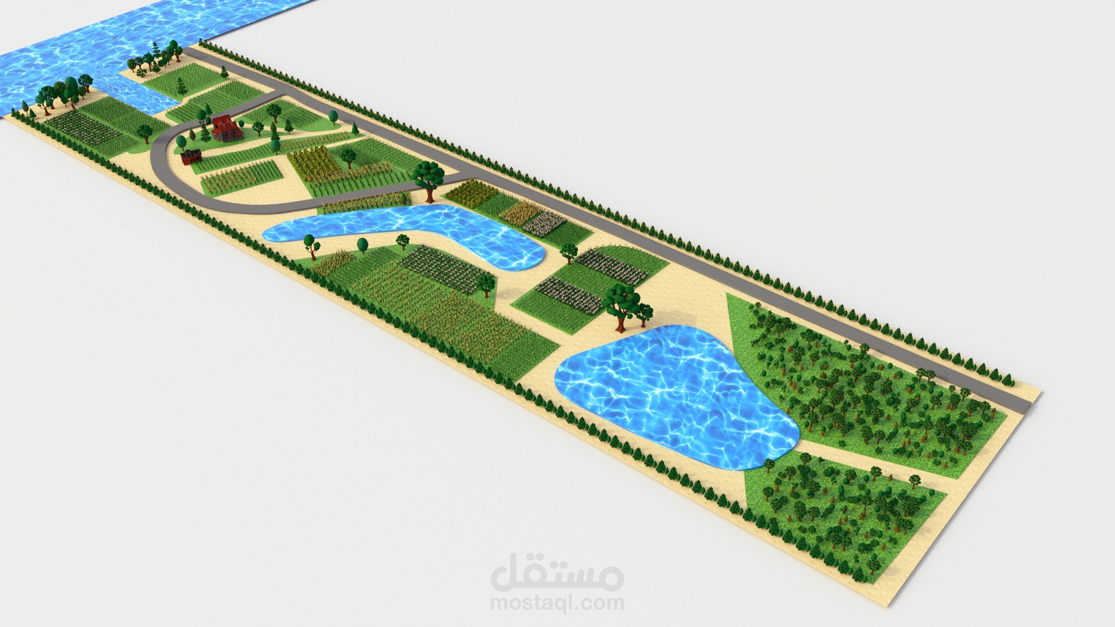 تصميم خريطة 3d