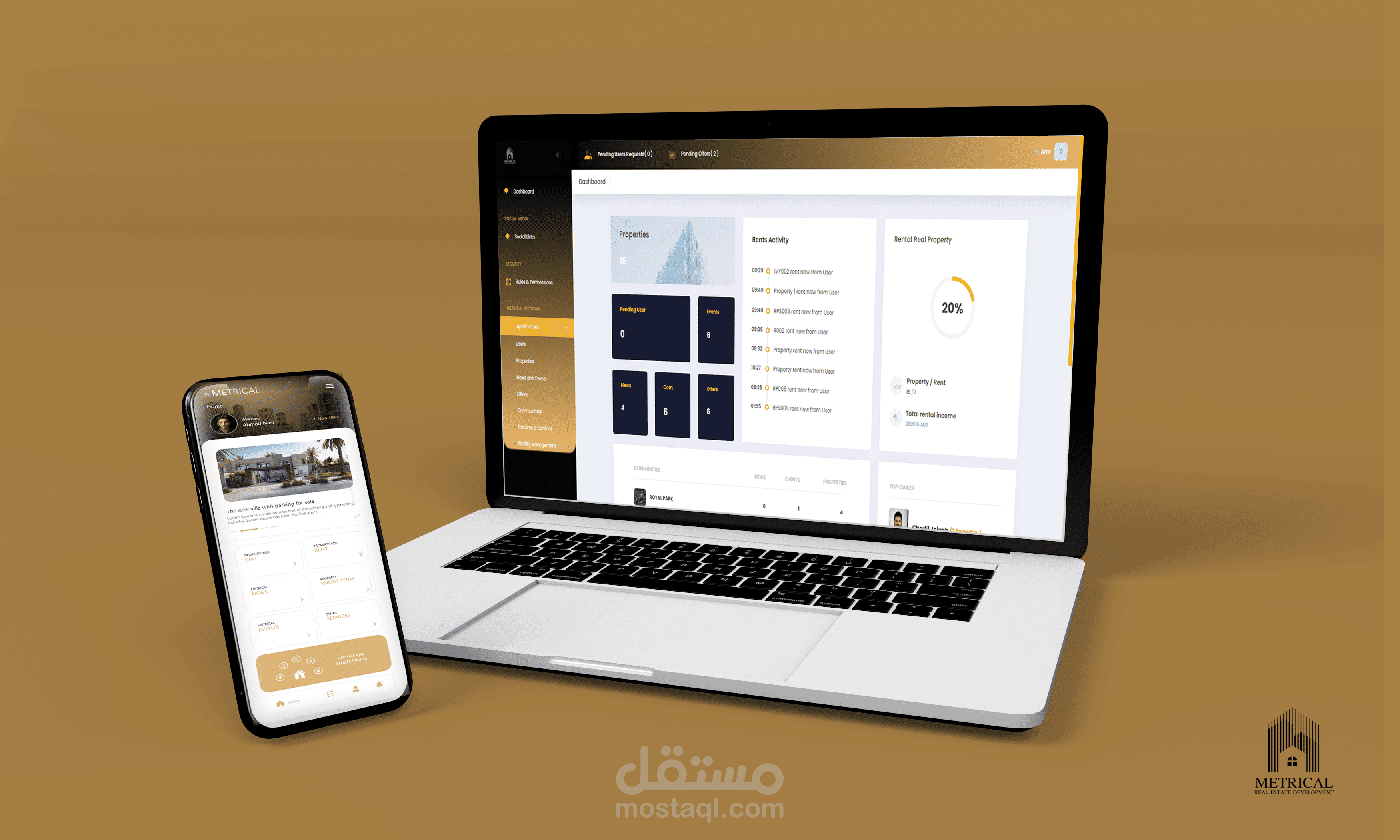 تطوير نظام تنظيم عقاري Php laravel