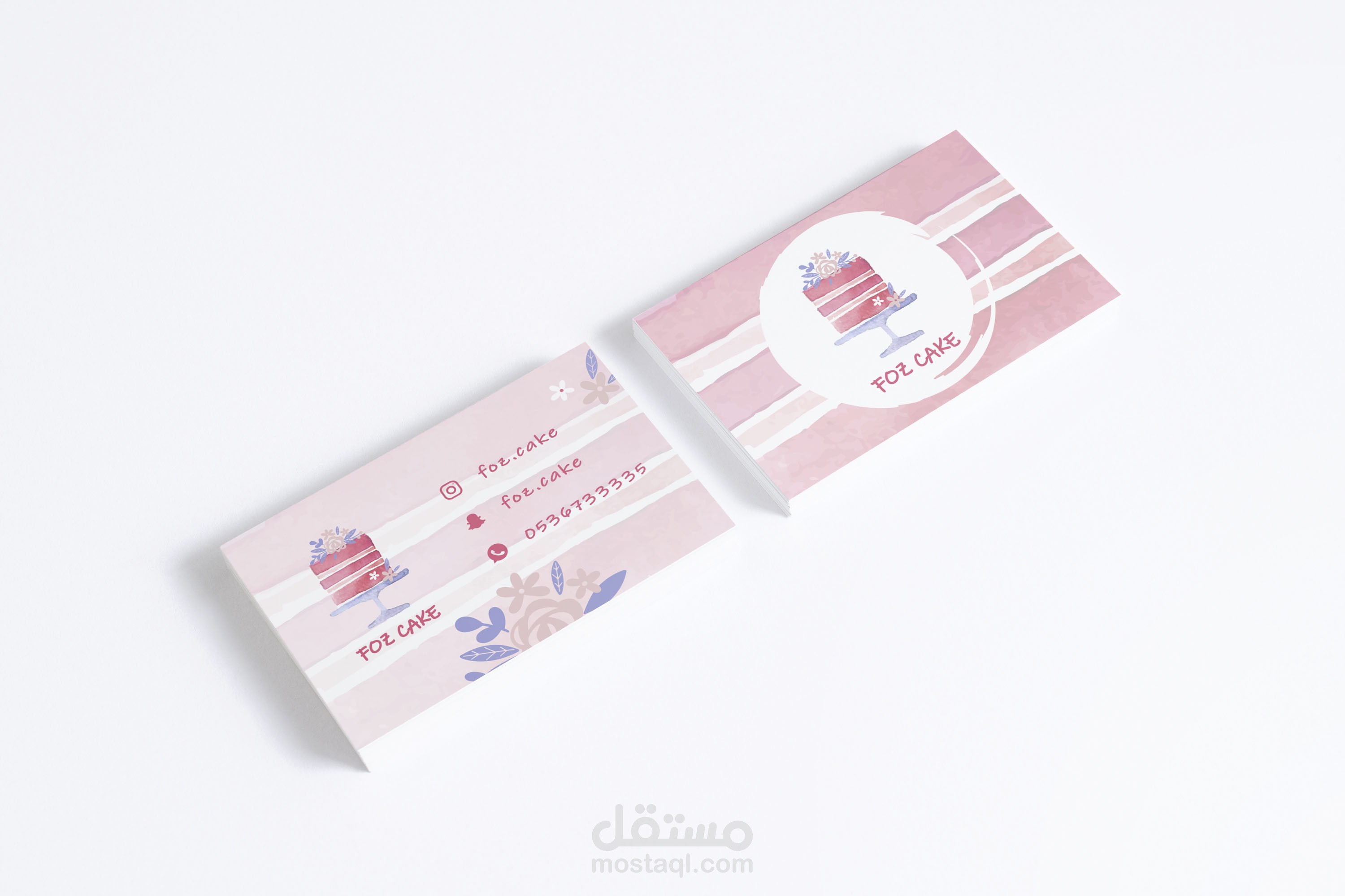 Foz cake logo & business card