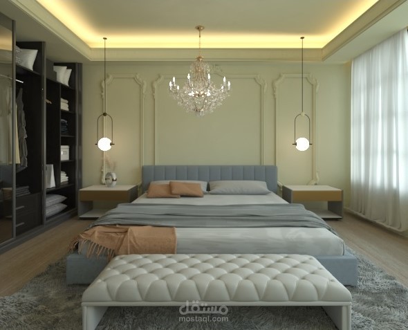 3d Max design for bedroom