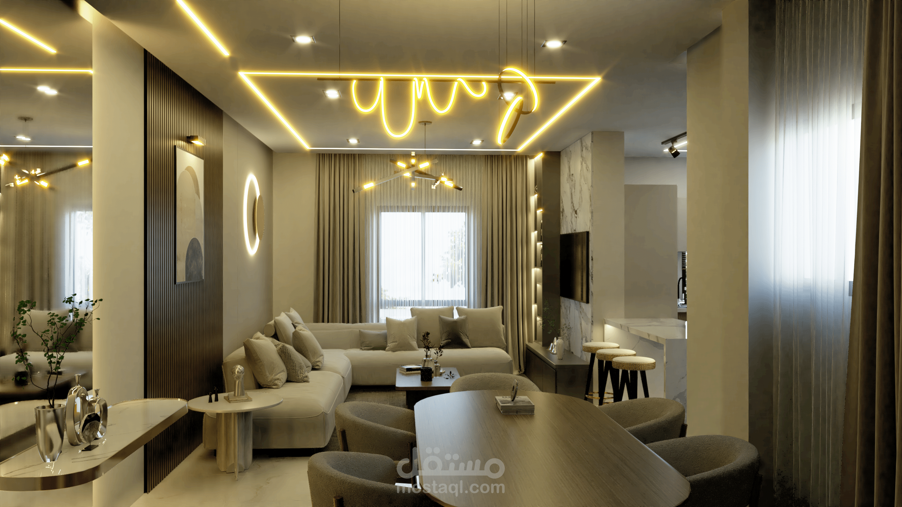 تصميم معماري داخلي باستخدام vray