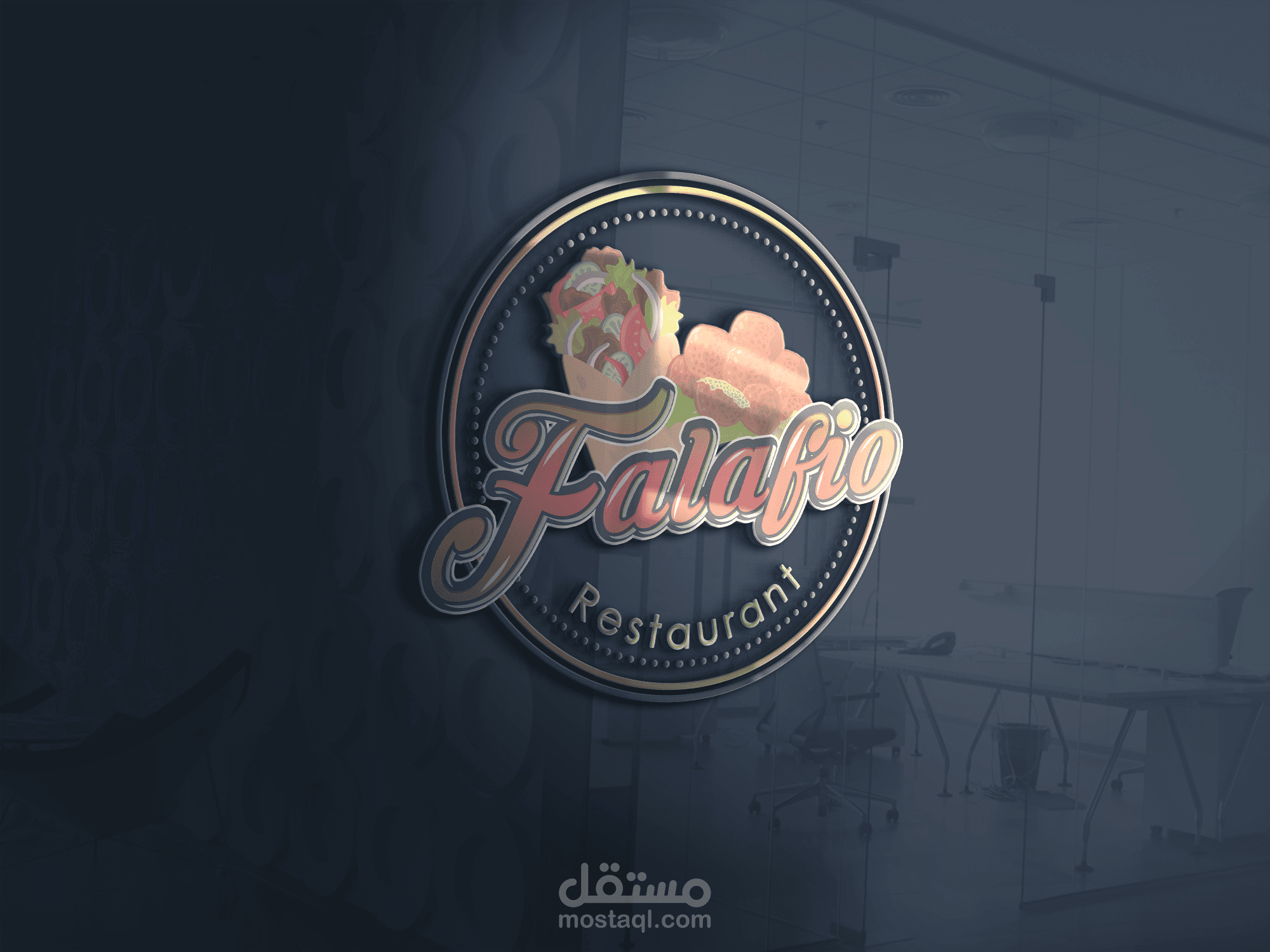 شعار مطعم فلافل