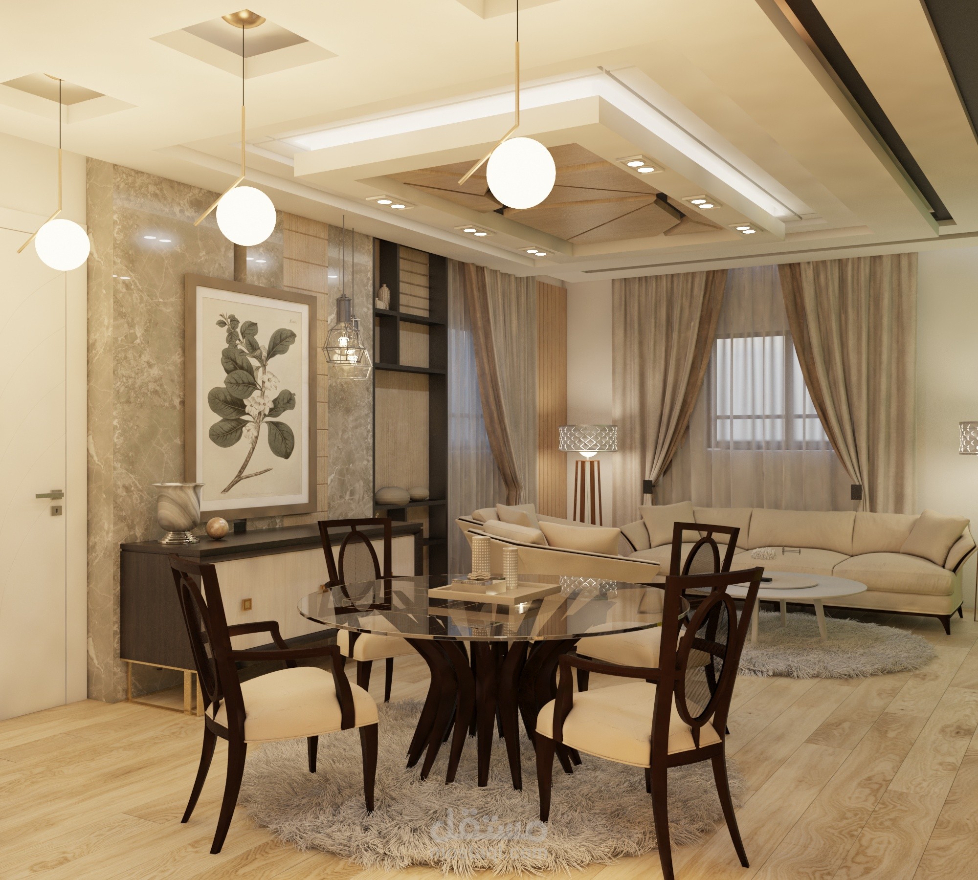 تصميم غرفة معيشة