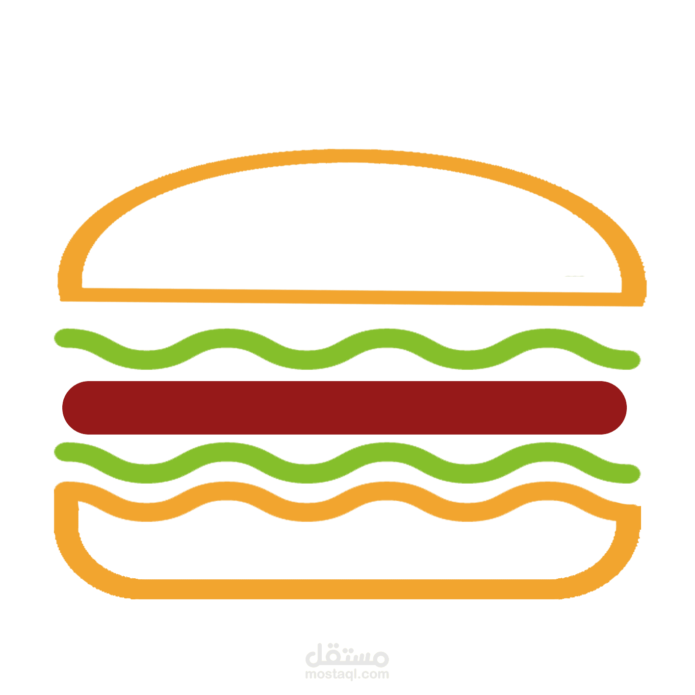 لوجو لمطعم برجر