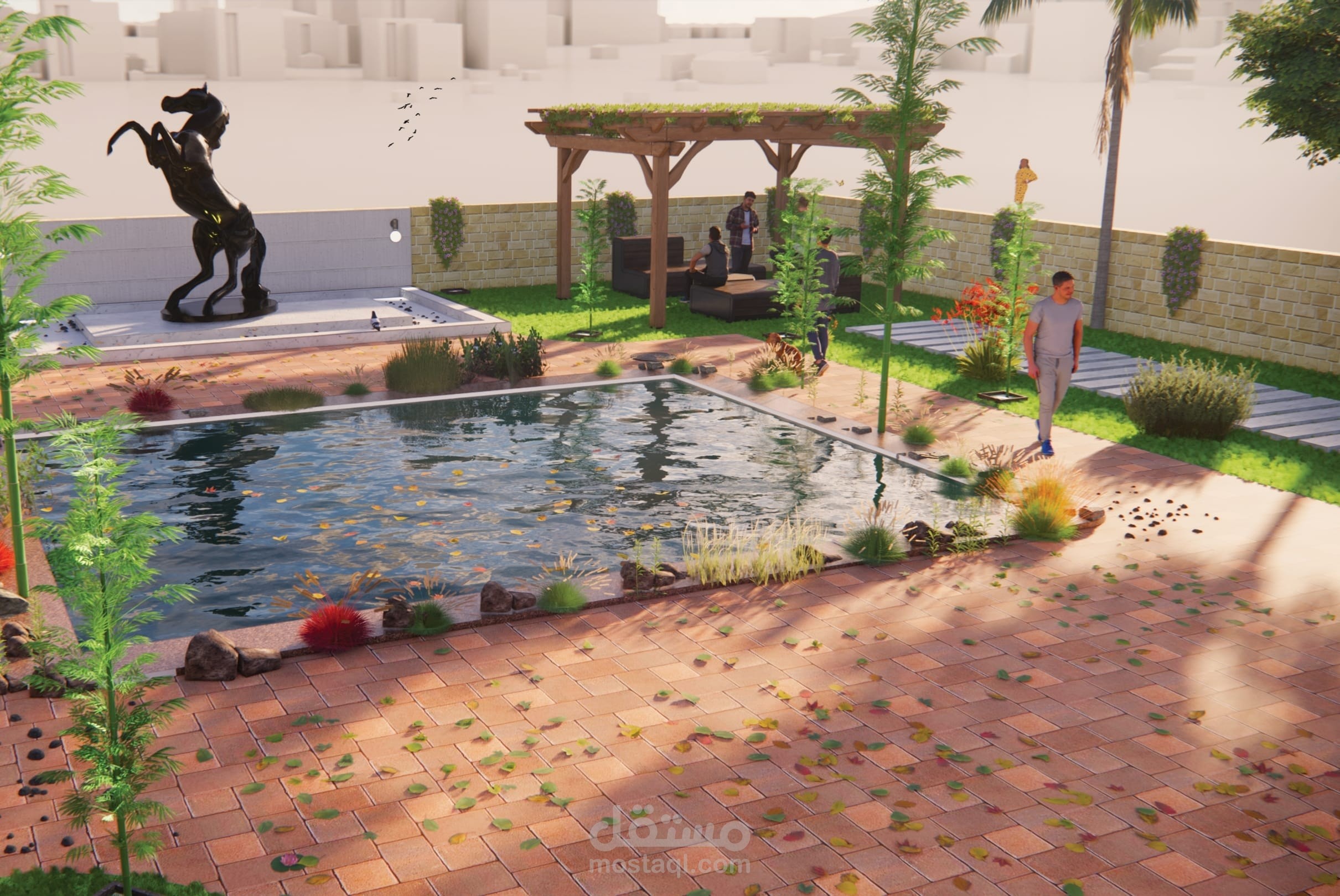 تصميمنا لحديقه في الامارات