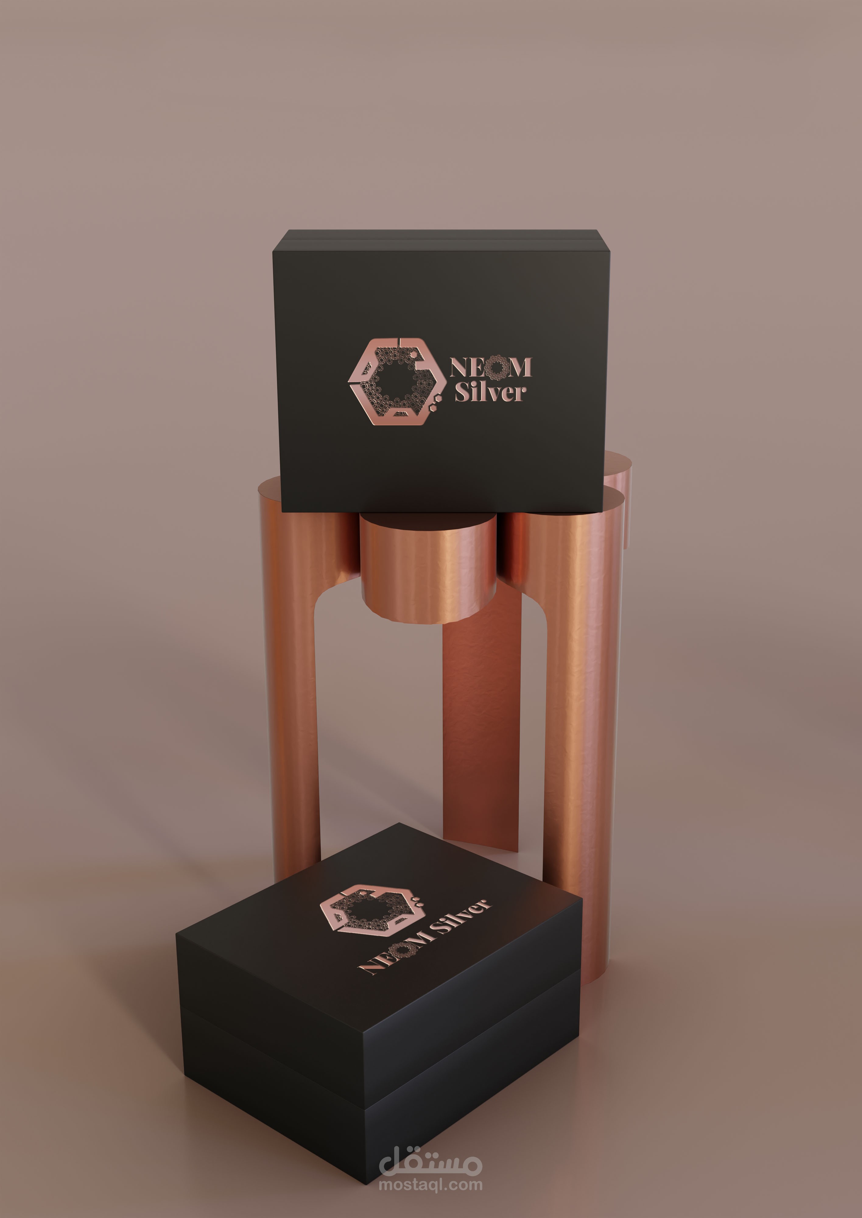 شعار نيوم فضة