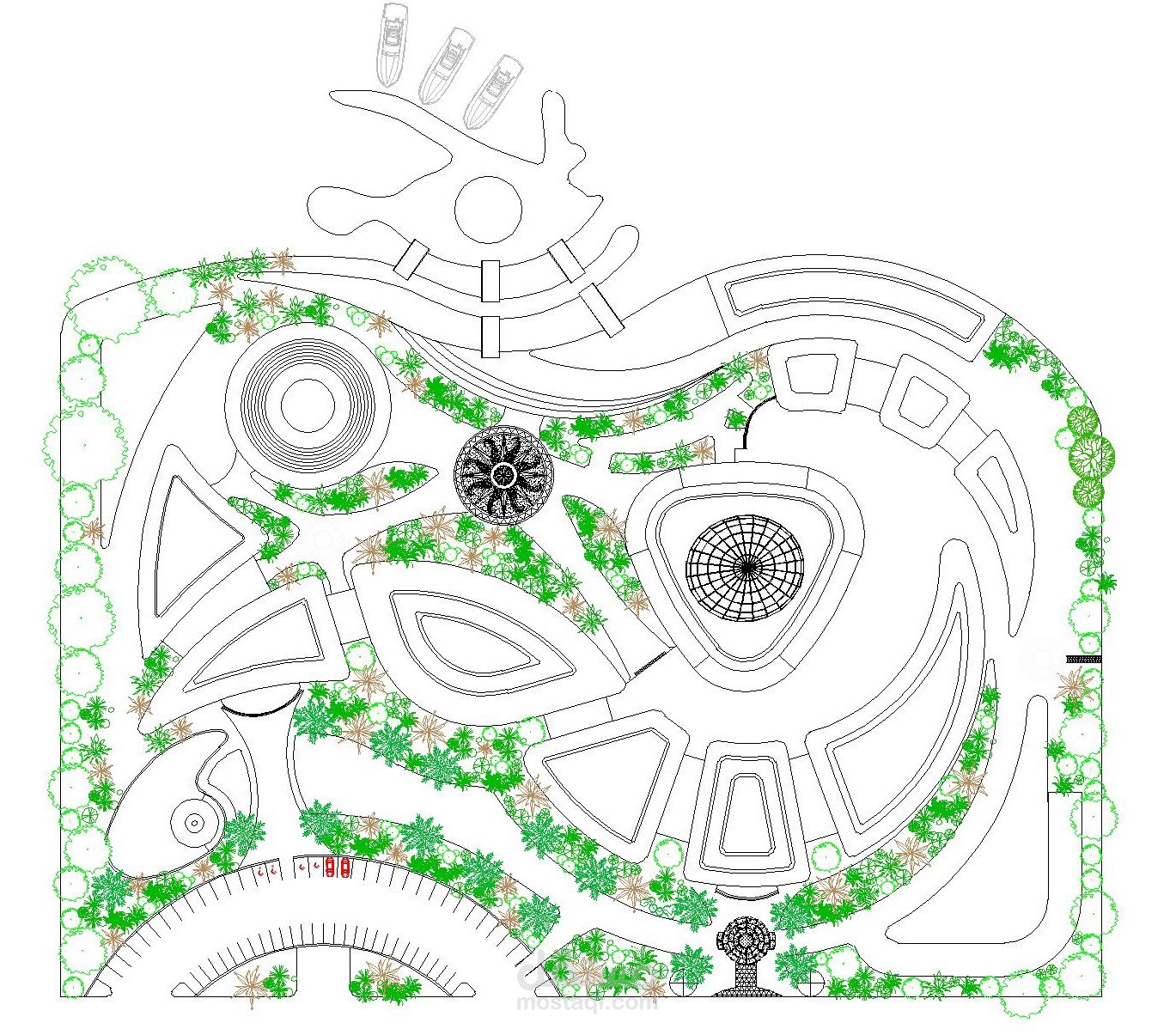 تصميم لمبنى ثقافى