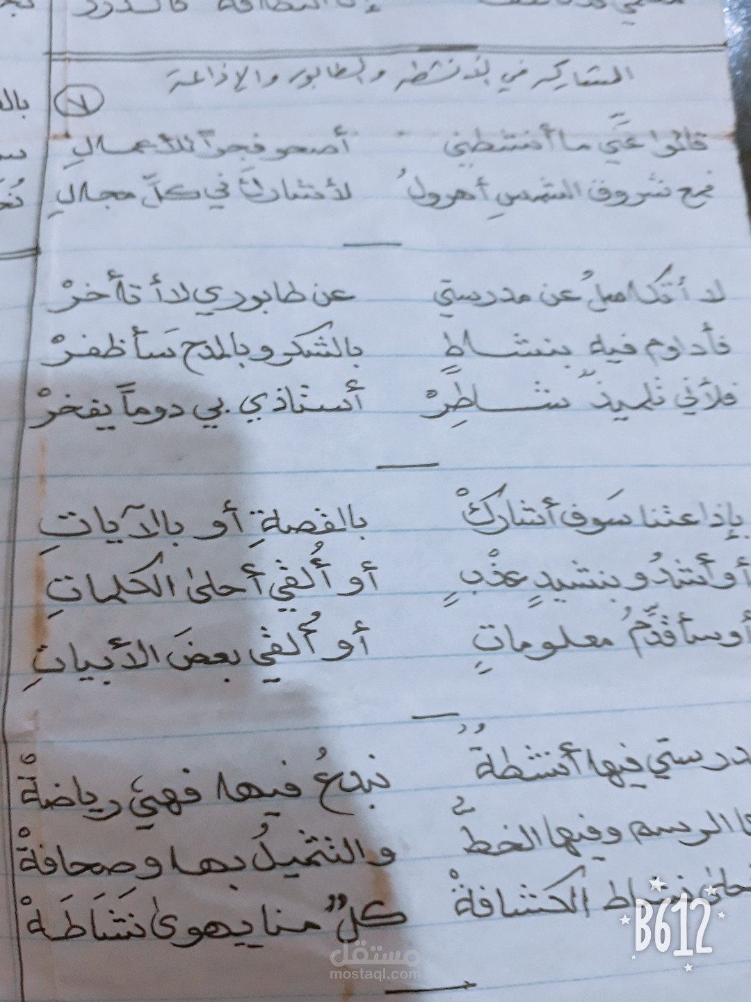 كتابة الشعر  والمقالات