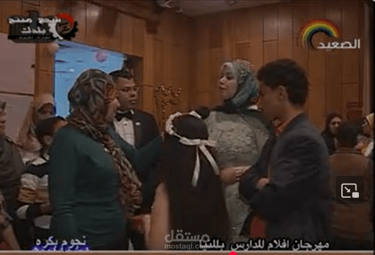 الفوز بالمركز الاول في مهرجان افلام مدلرس المنيا