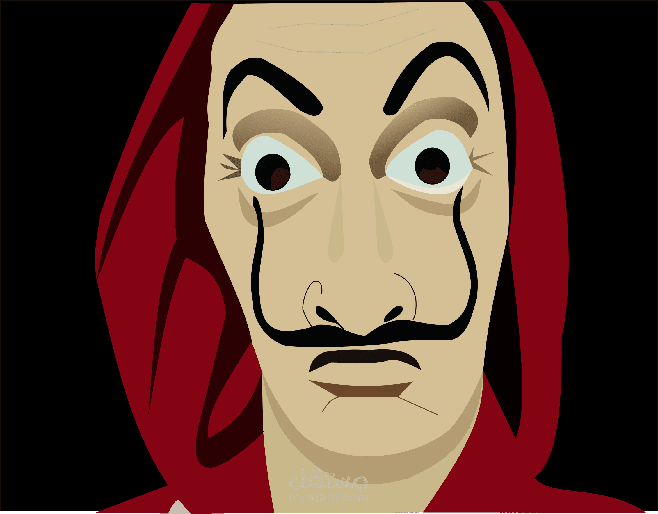 تصميم الرسوم ' قناع دالي'