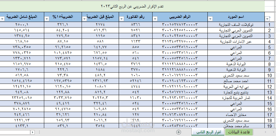 اقرار ضريبي
