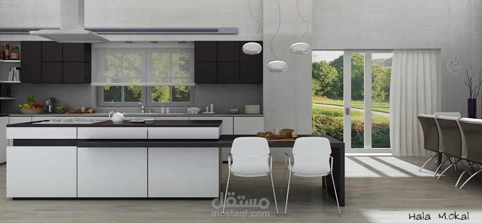 تصميم داخلي لمطبخ