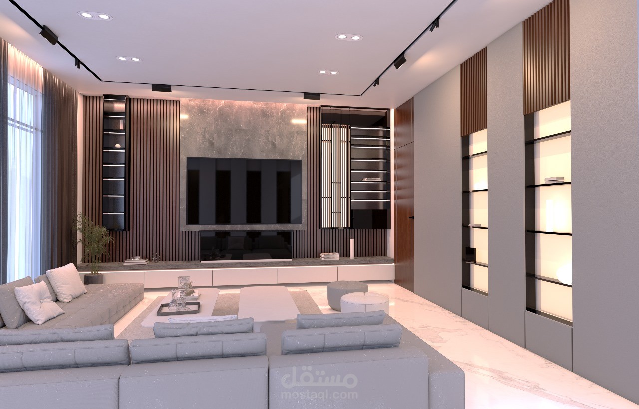 تصميم صالون في فيلا