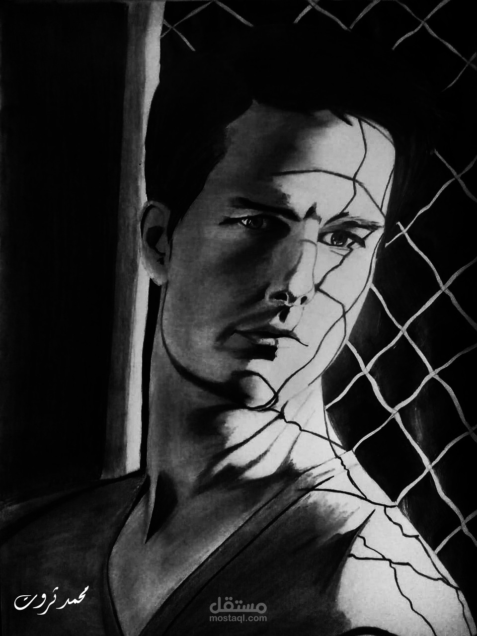 رسم بورتريه - جرافيتي احترافي