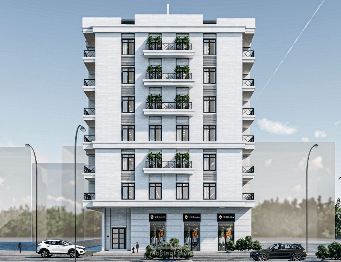 تصميم خارجي | واجهة عمارة سكنية