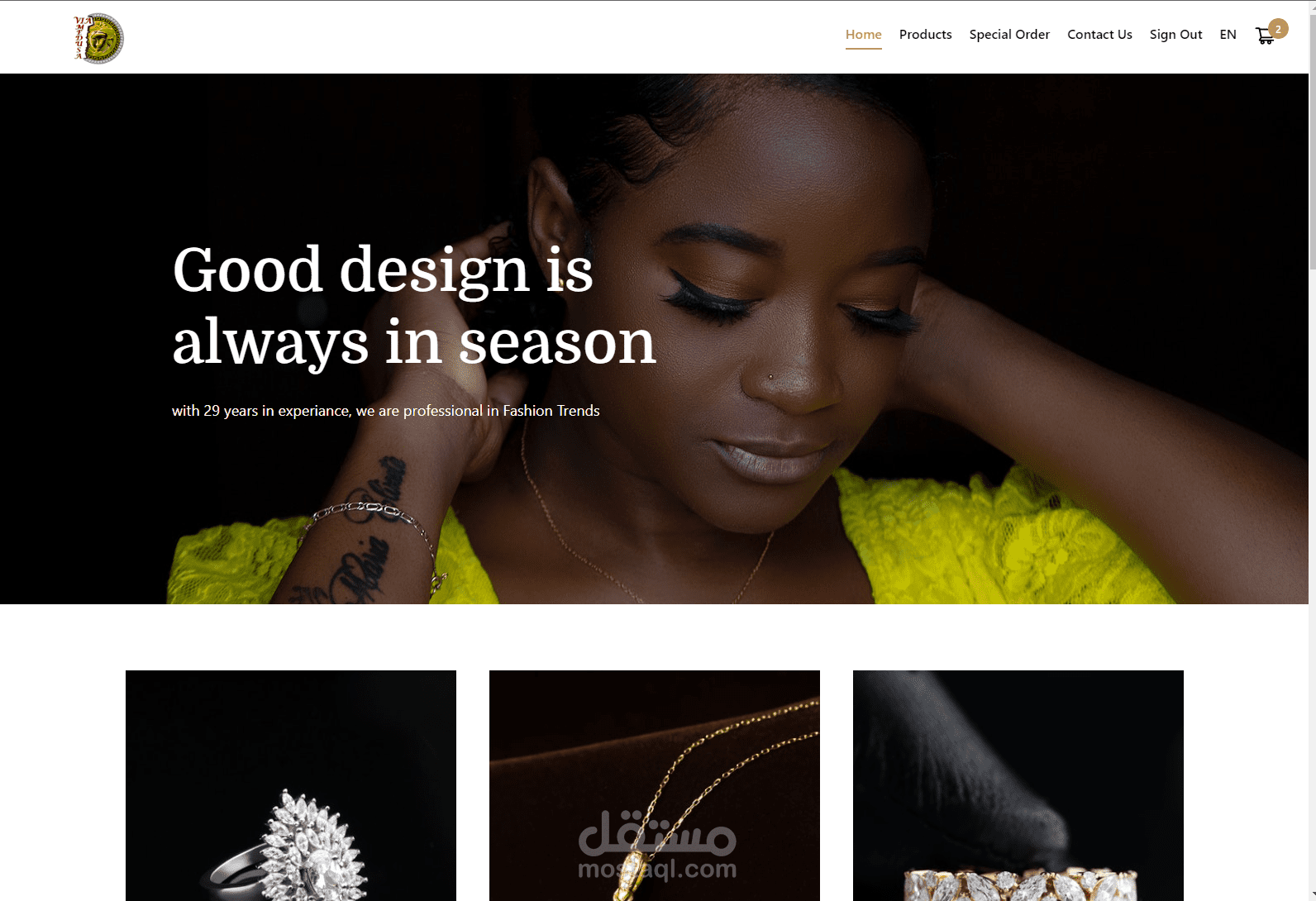 متجر الكتروني لمصنع في تركيا لبيع مجوهرات