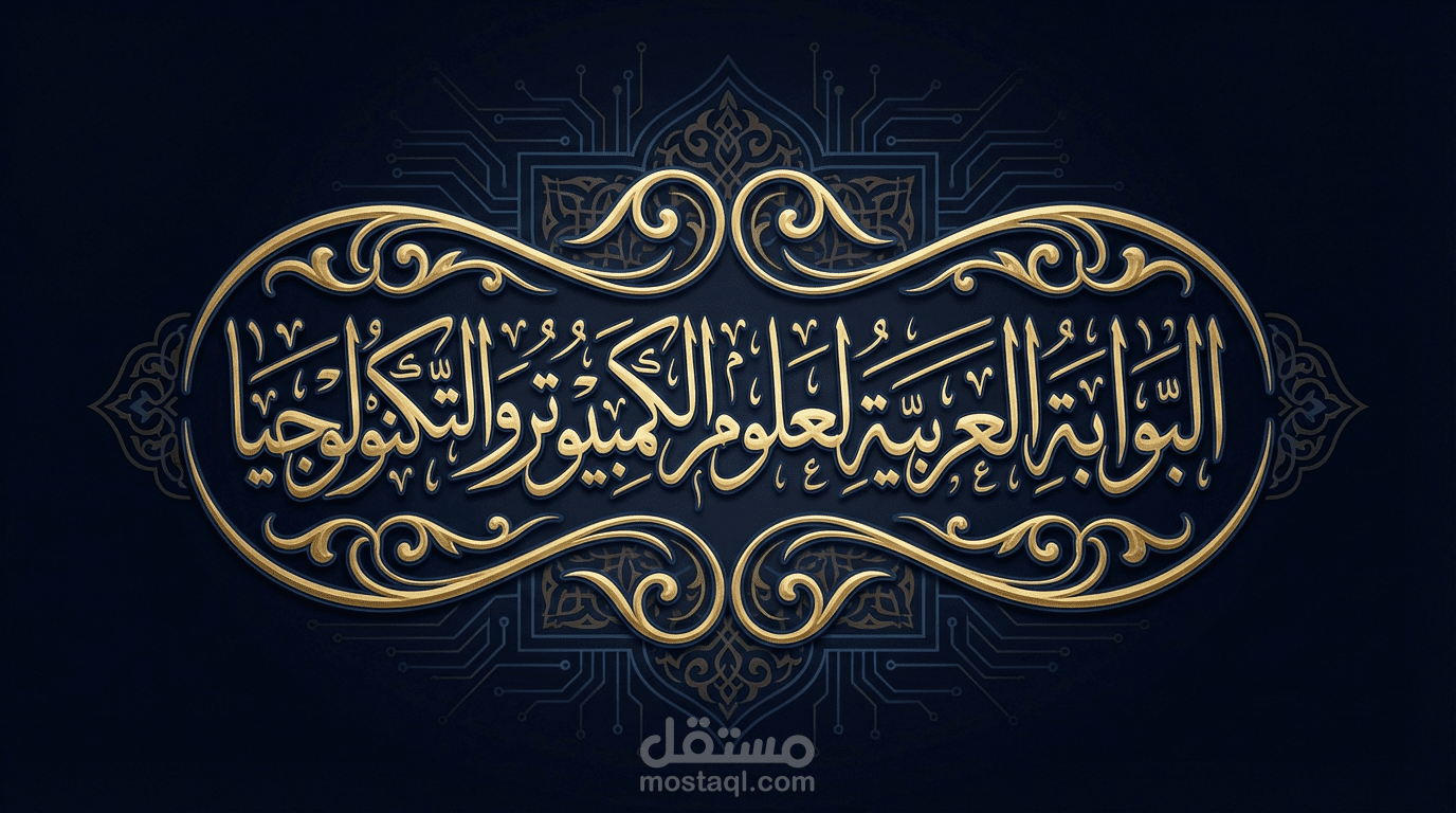 تصميم هوية بصرية بعنوان "البوابة العربية لعلوم الكمبيوتر والتكنولوجيا"