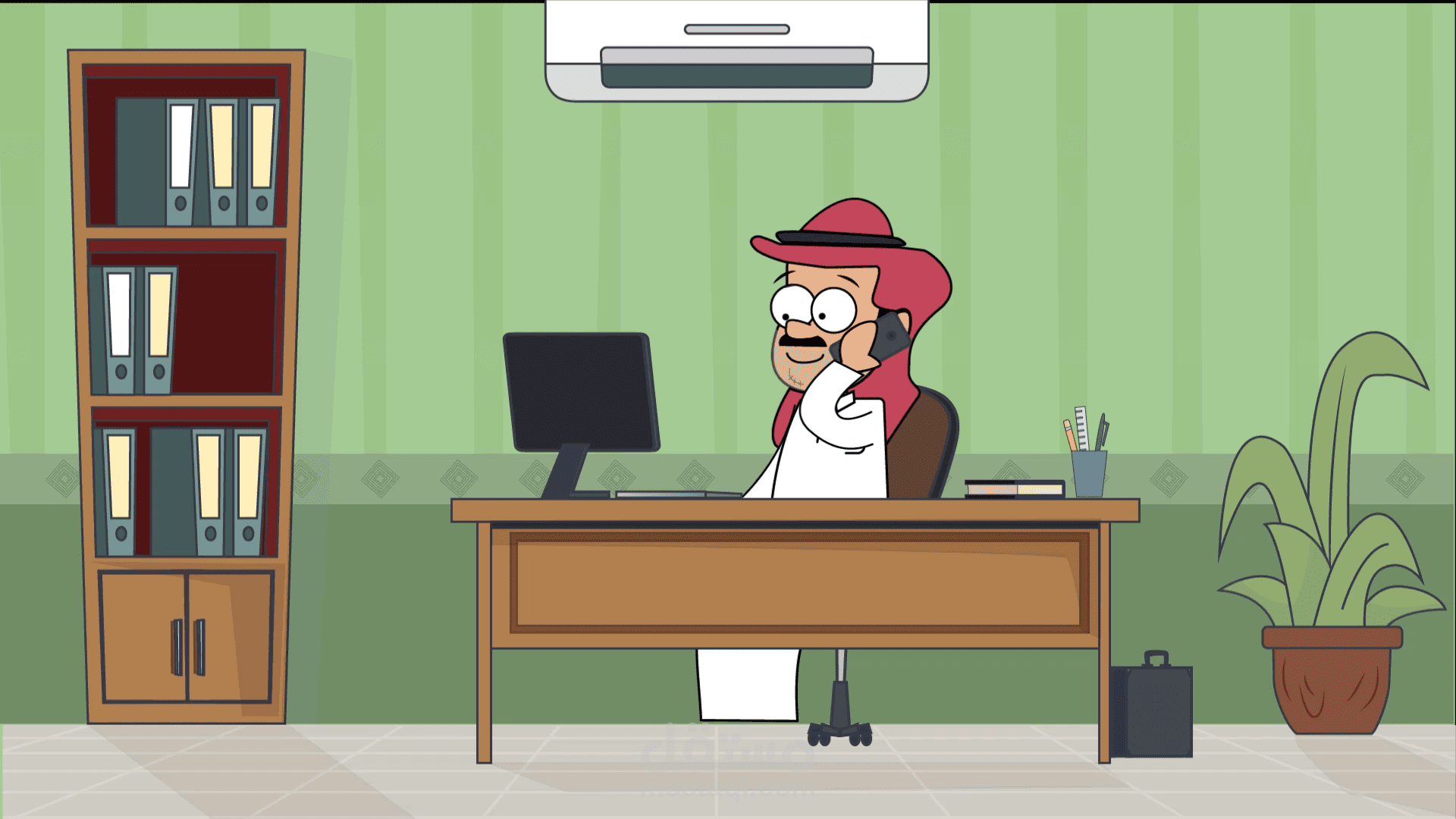 فيديو انميشن كرتوني  لشركة QNET