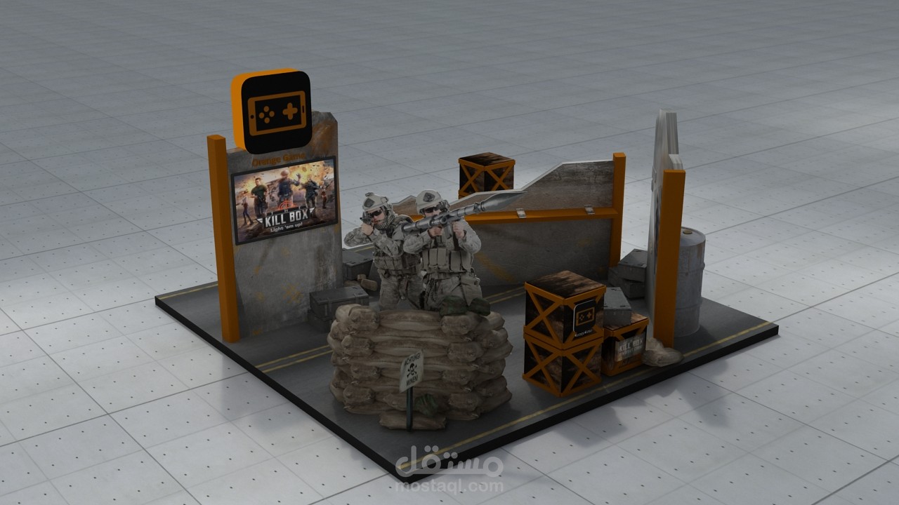 3d design booth  activation